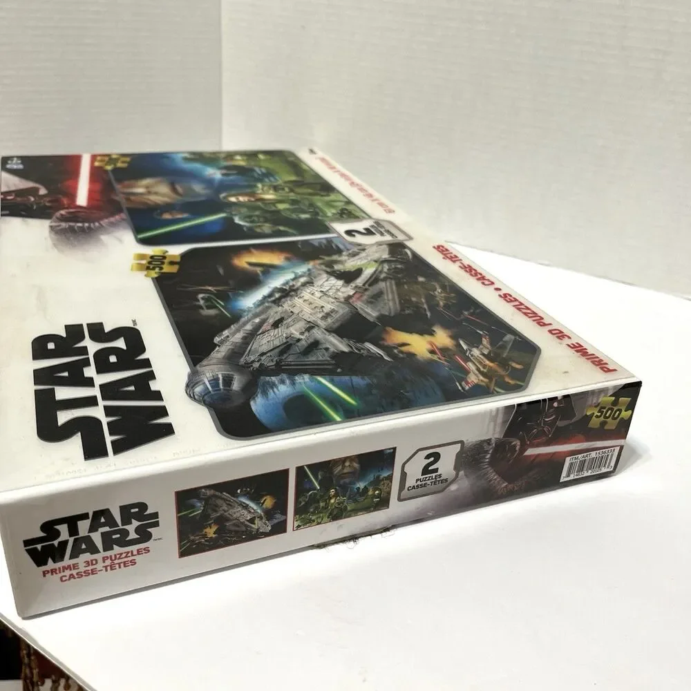 Star Wars Prime 3D Puzzle 2 Pack 500 Pieces Each Disney 1000 Pieces Total